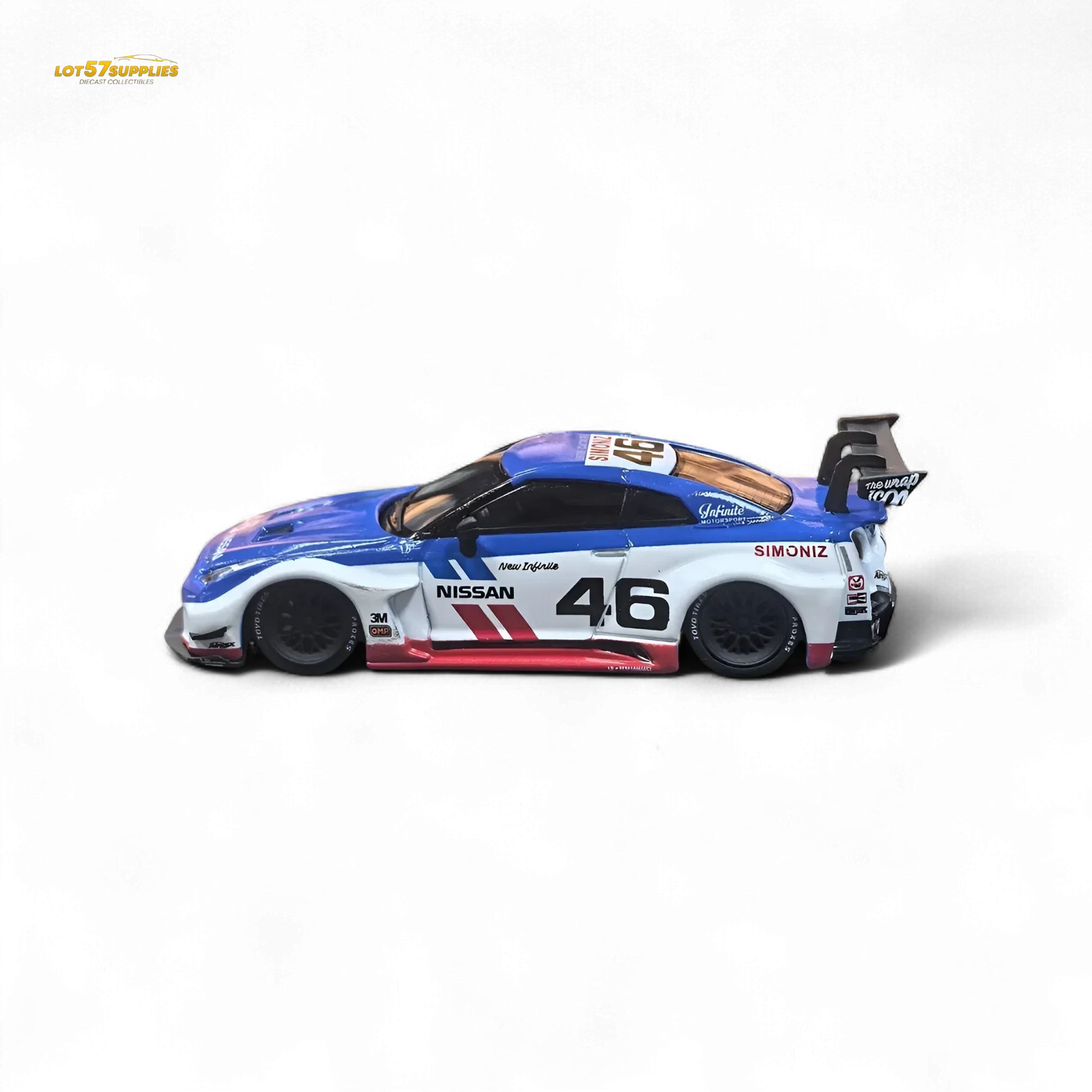 MC LB GTR R35 GT - BRE White Blue Top Livery 1:64 - ToylandEU