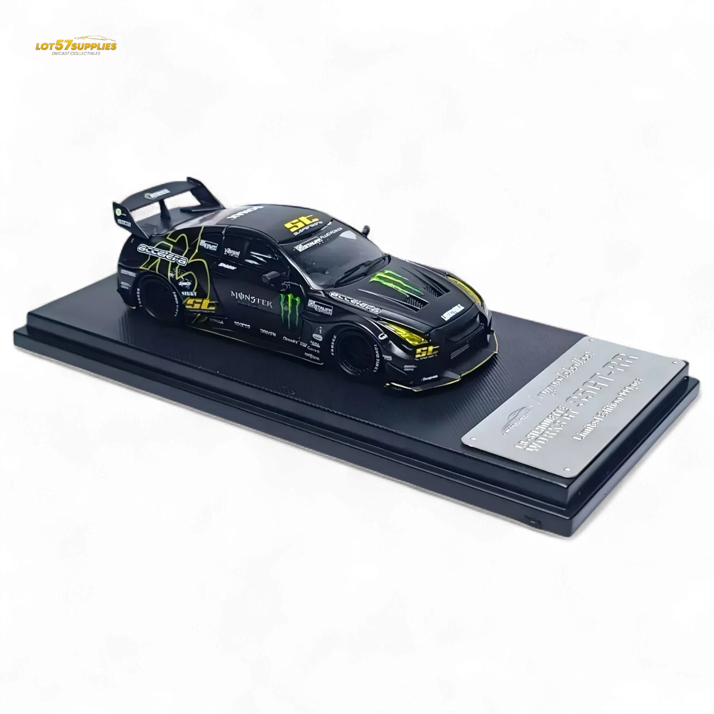 MC Skyline R35 GTR GT - Matte Black Monster 1:64 - ToylandEU