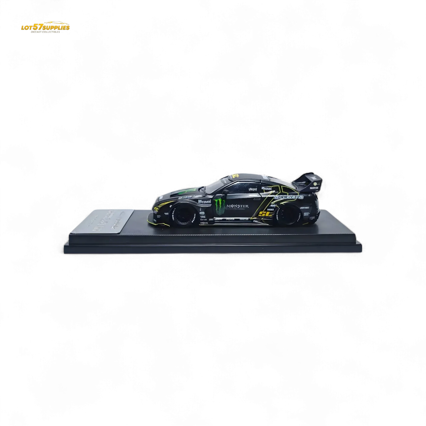 MC Skyline R35 GTR GT - Matte Black Monster 1:64 - ToylandEU