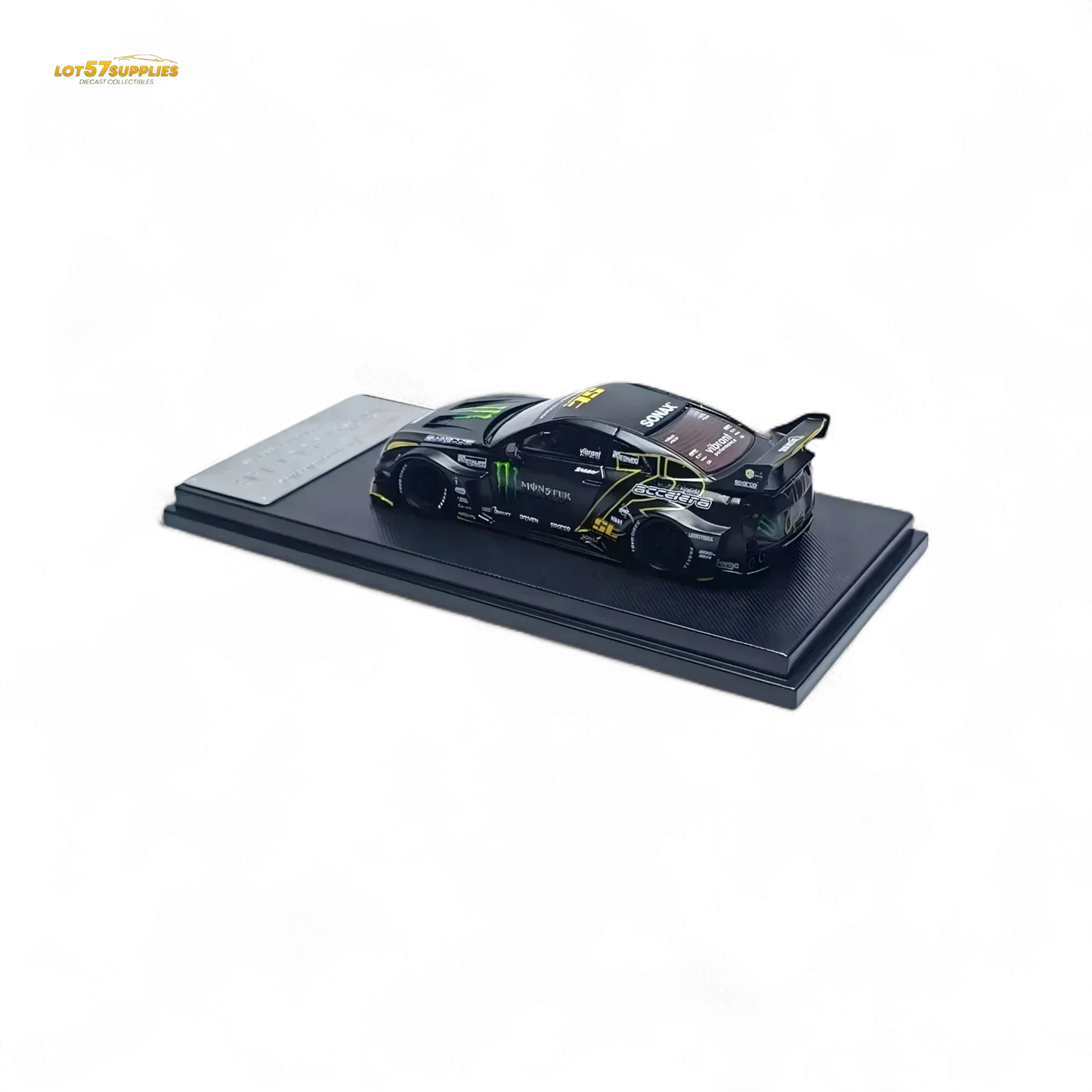 MC Skyline R35 GTR GT - Matte Black Monster 1:64 - ToylandEU