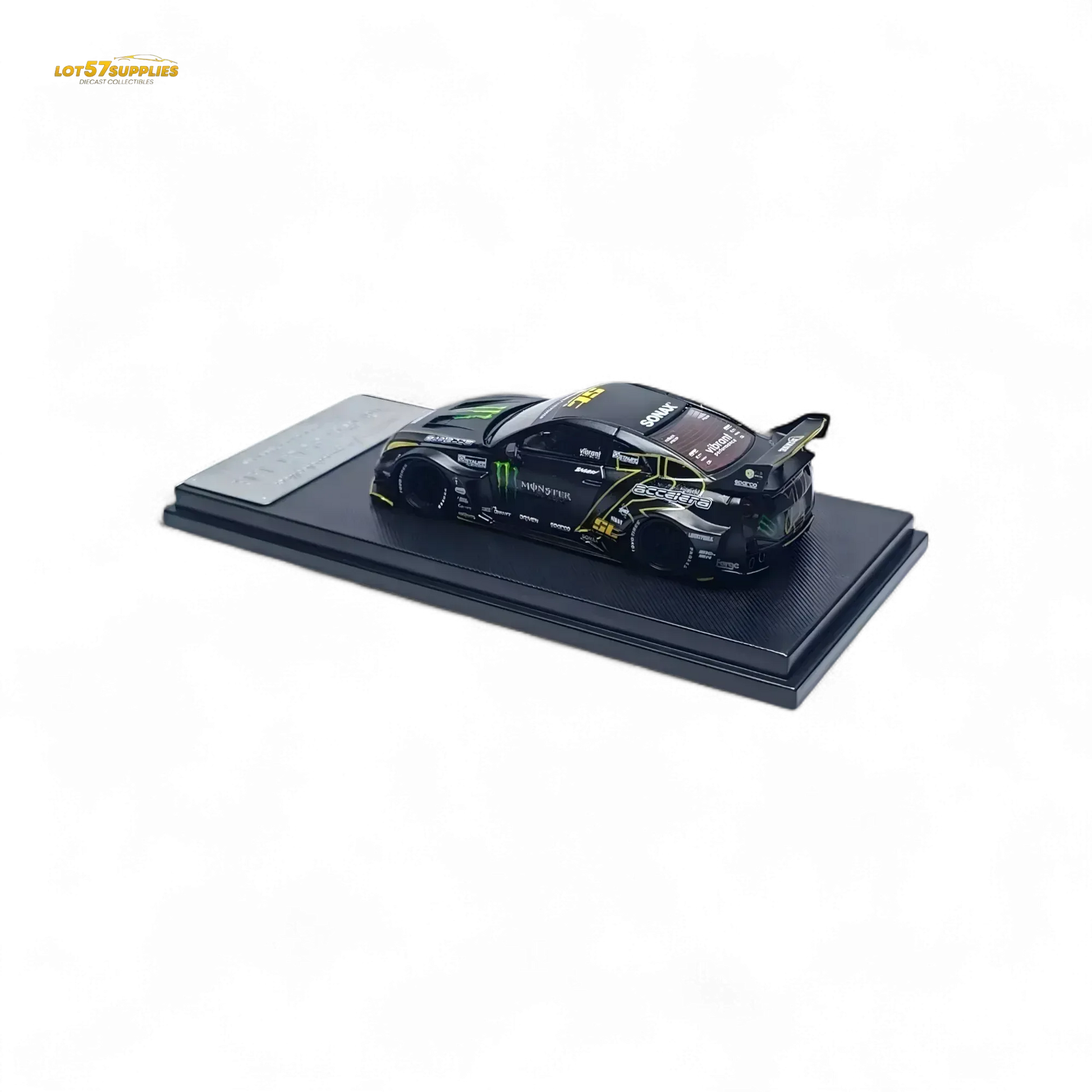MC Skyline R35 GTR GT - Matte Black Monster 1:64 - ToylandEU