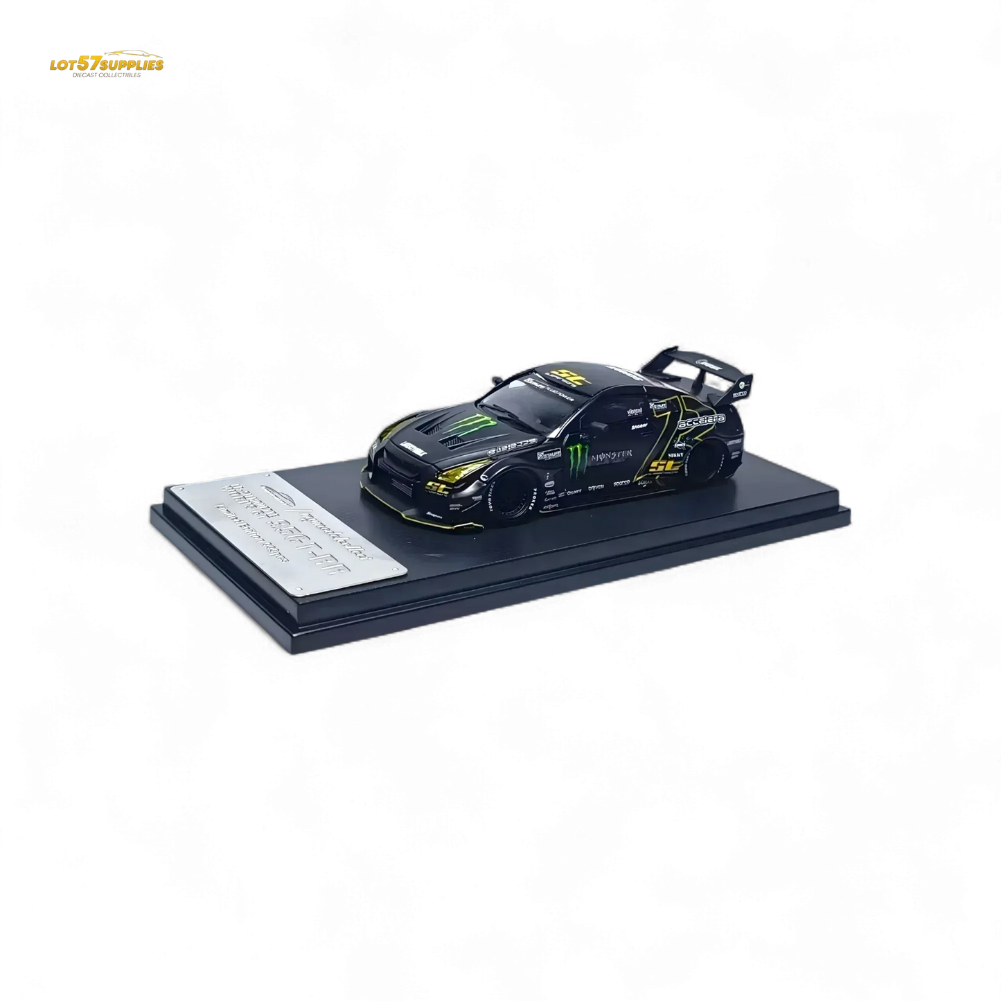 MC Skyline R35 GTR GT - Matte Black Monster 1:64 - ToylandEU