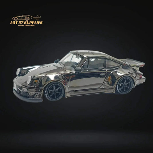 Porsche Diecast RWB 930 Chrome Gunmetal Finish -  ToylandEU™