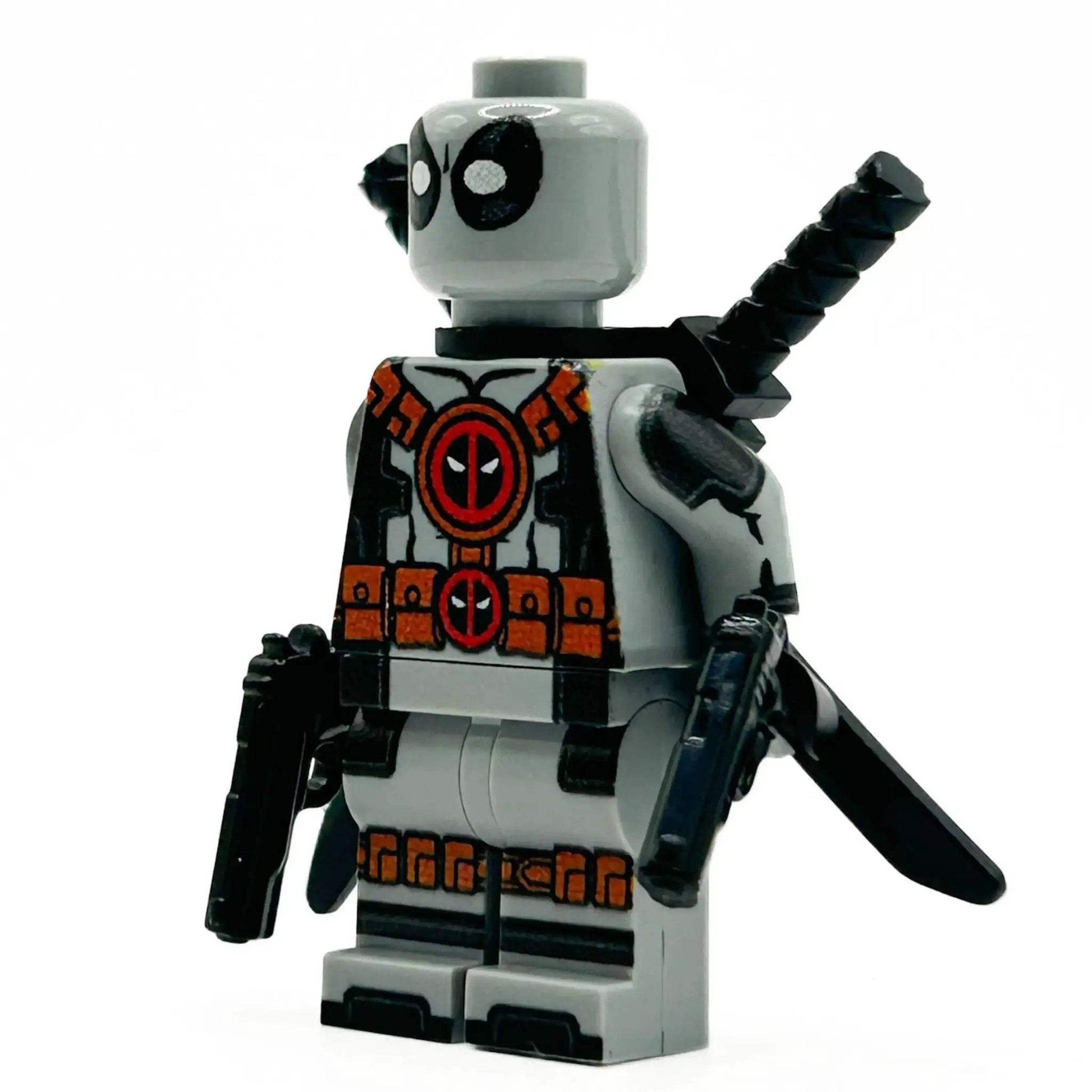 Custom LEGO Minifig With Two Katana Swords And BrickArms Gear - ToylandEU