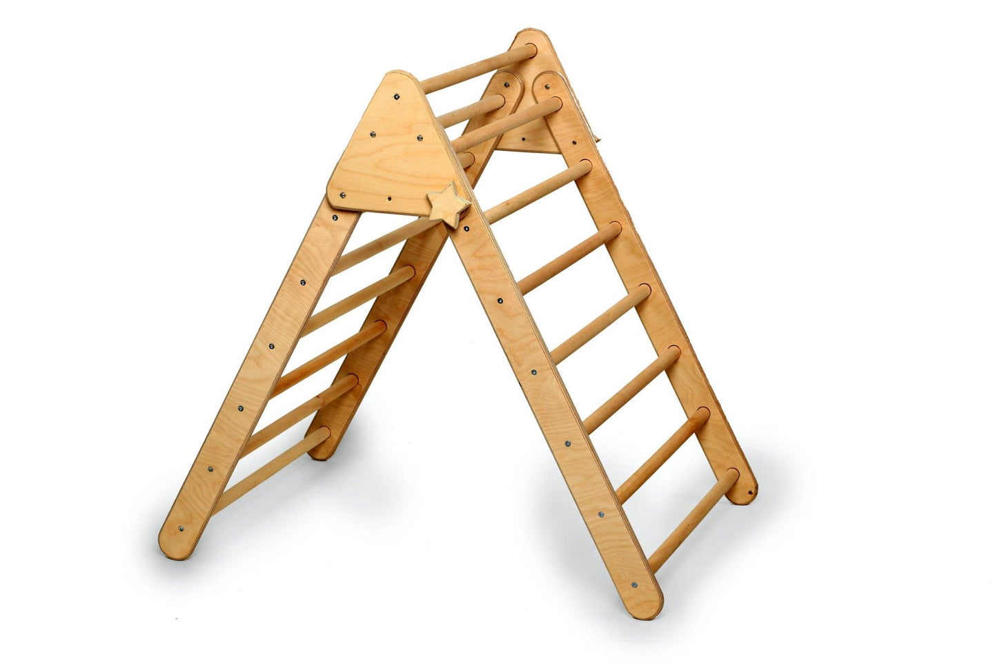 Foldable Climbing Triangle with Ramp and Rockwall/Side Slide - ToylandEU