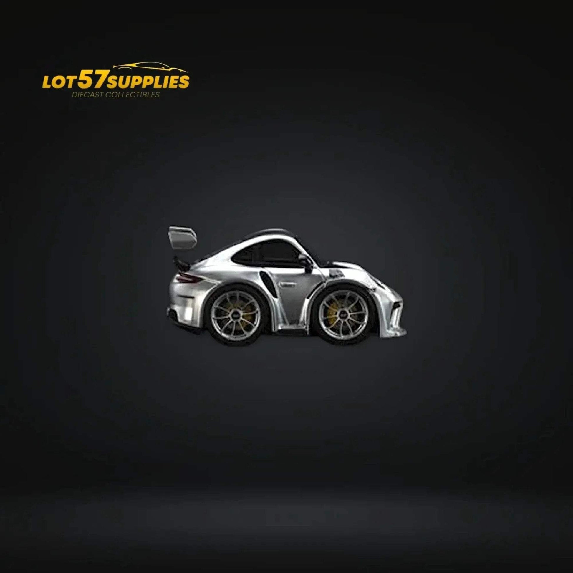MINICRAFTSMAN 911 GT3 RS Egg Cart SILVER Limited to 299 PCS 1:64 Resin - ToylandEU