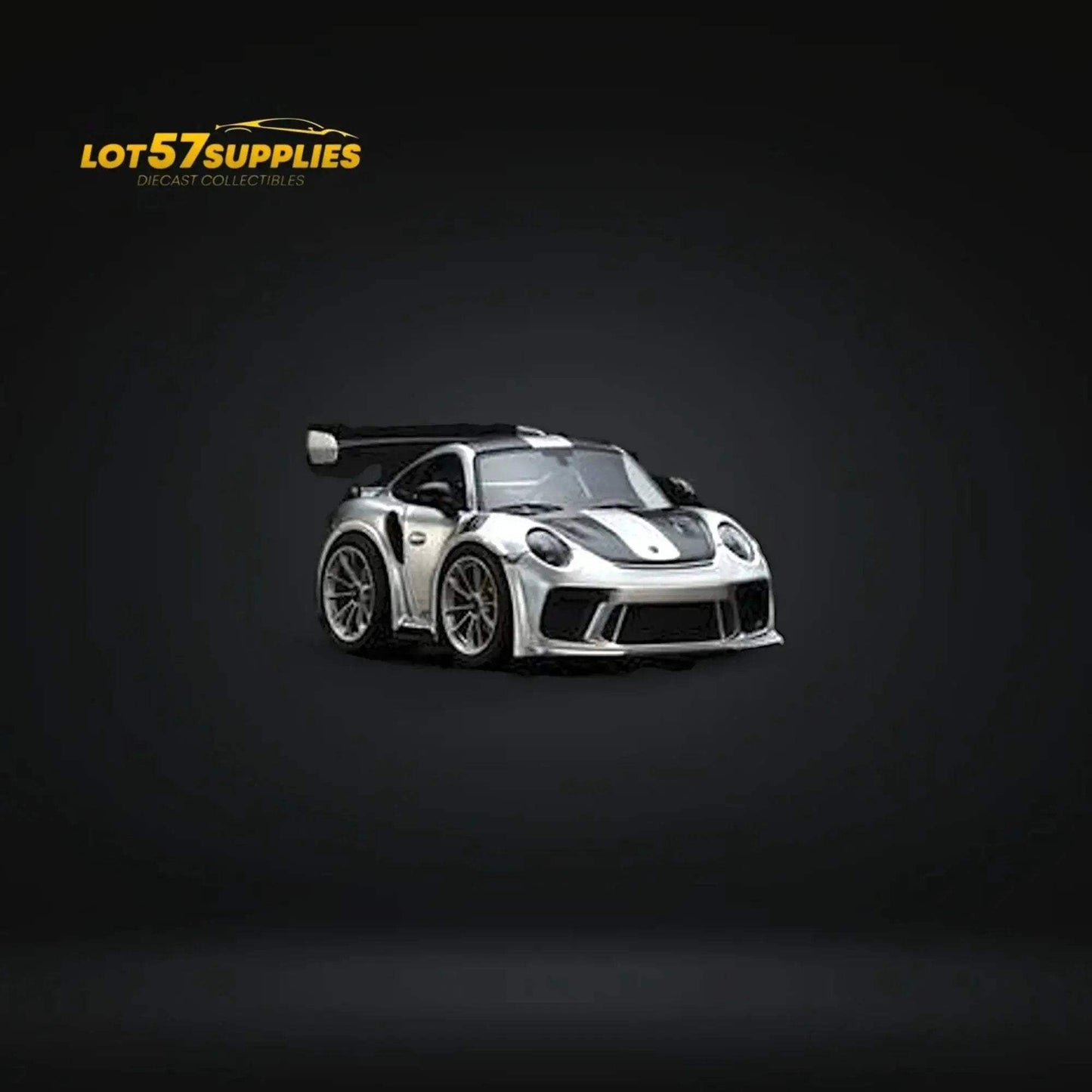 MINICRAFTSMAN 911 GT3 RS Egg Cart SILVER Limited to 299 PCS 1:64 Resin - ToylandEU