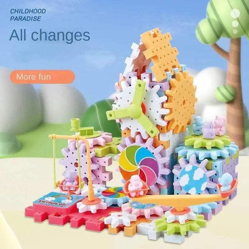  Smart Montessori Blocks 3D Gear System Toyland EU -  ToylandEU™