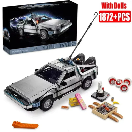 MINISOCN DeLorean Time Machine Building Blocks 10300 Compatible For Kids - ToylandEU