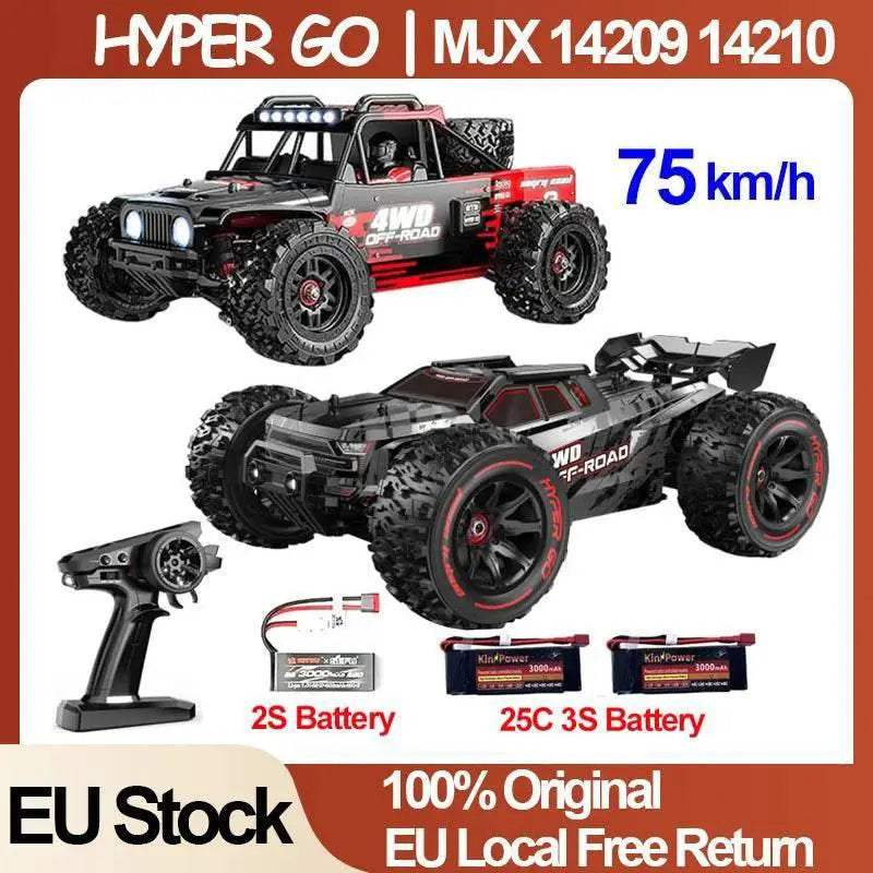 MJX 14209 14210 V3.0 1/14 RC Car 75km/h Brushless Hyper Go - ToylandEU