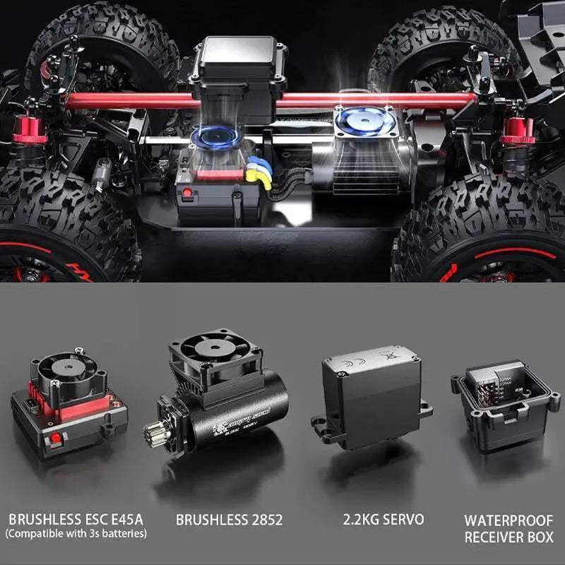 MJX 14209 14210 V3.0 1/14 RC Car 75km/h Brushless Hyper Go - ToylandEU