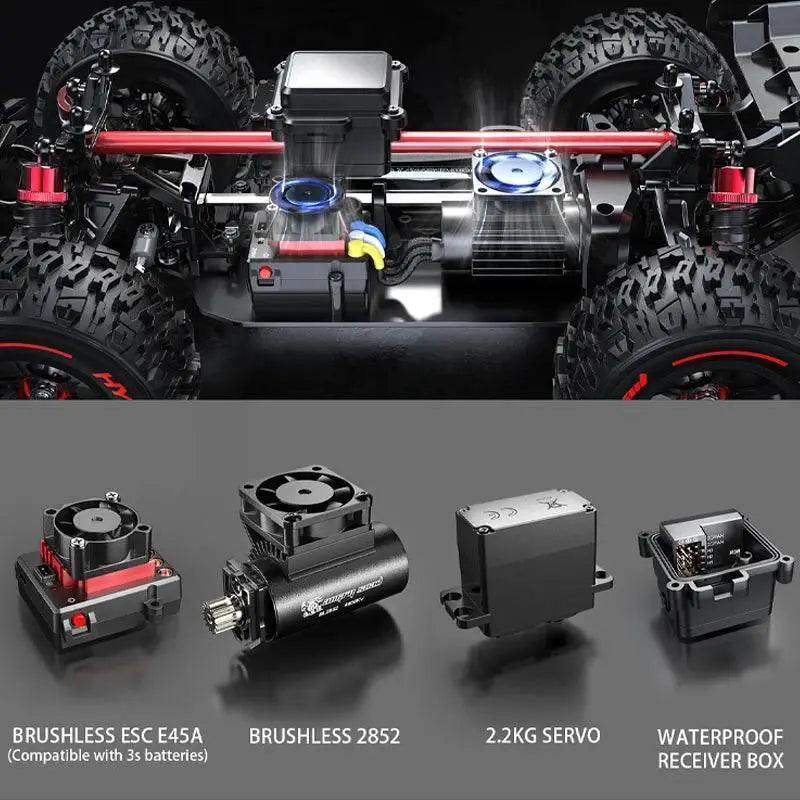  MJX 14209 14210 V3.0 1/14 RC Car 75km/h Off-road Truck -  ToylandEU™