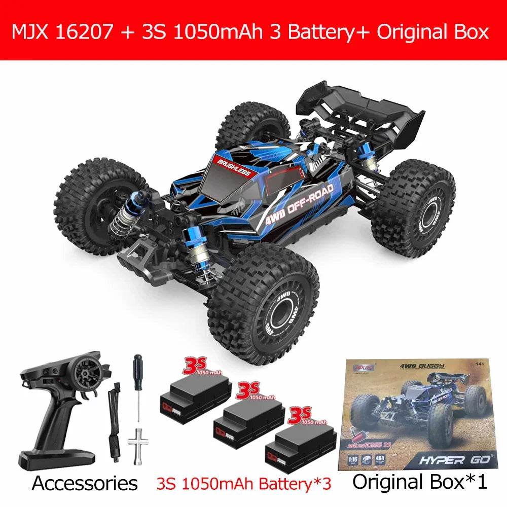 MJX 16207 Hyper Go 70KM/H Brushless RC Car Off-Road Truck - ToylandEU