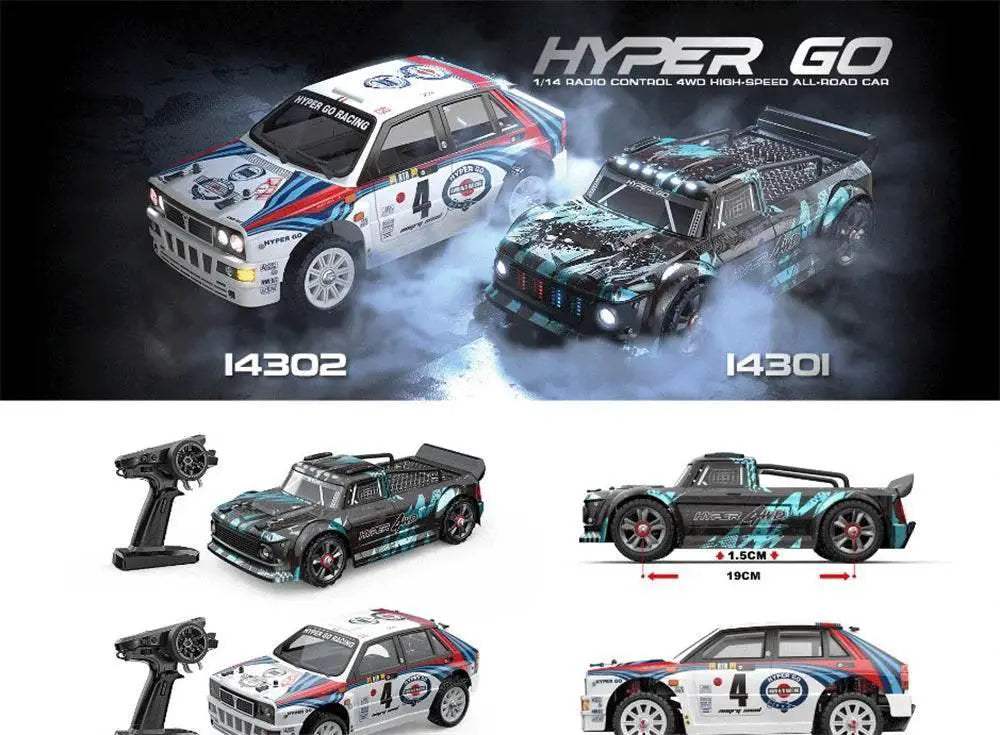  MJX Hyper Go RC Car 14301 14302 Brushless 1/14 High Speed Truck -  ToylandEU™