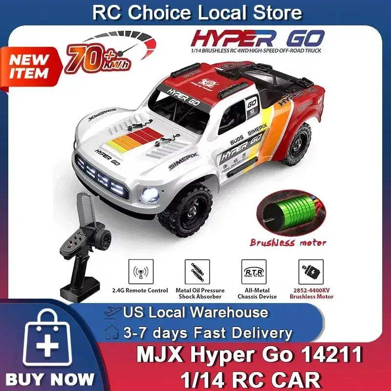 MJX Hyper RC Car Brushless Motor 4WD Top Speed Fast - ToylandEU