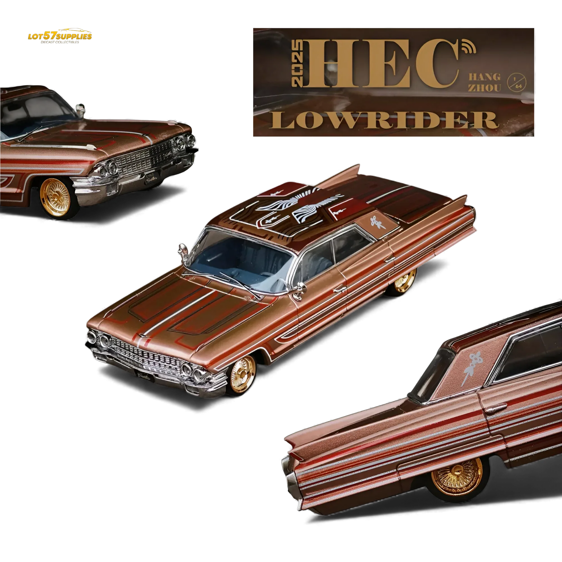 MK Miniatures Cadillac Diwei Metallic Red Copper 1:64 - ToylandEU