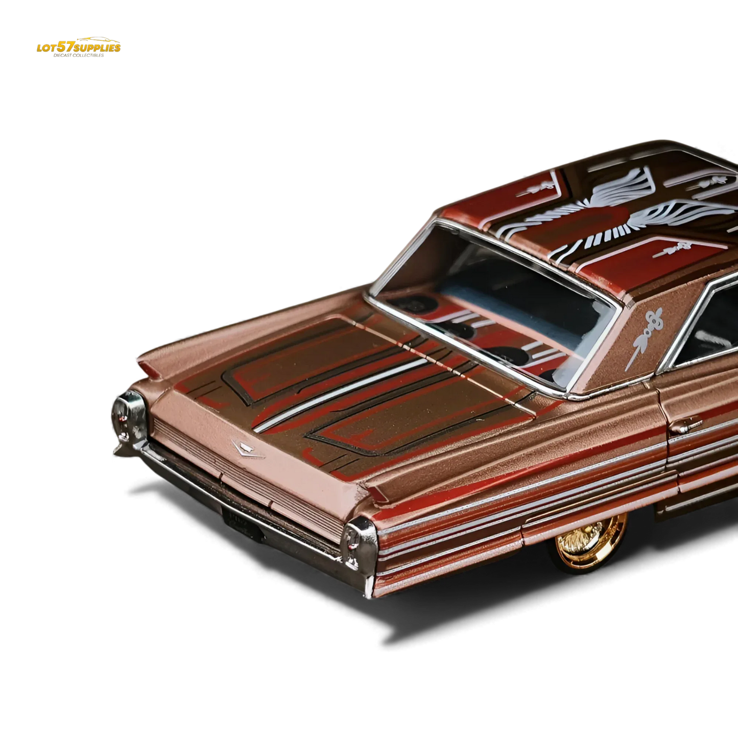 MK Miniatures Cadillac Diwei Metallic Red Copper 1:64 - ToylandEU