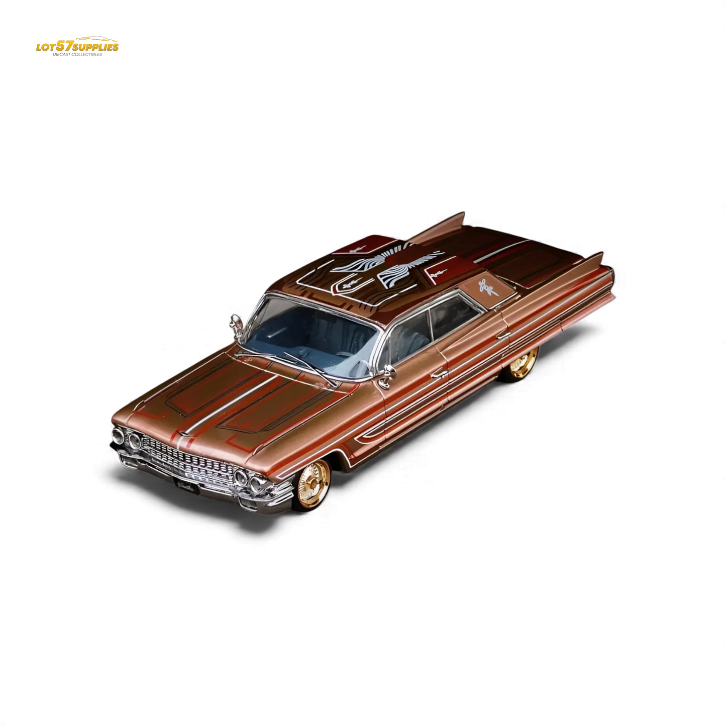 MK Miniatures Cadillac Diwei Metallic Red Copper 1:64 - ToylandEU