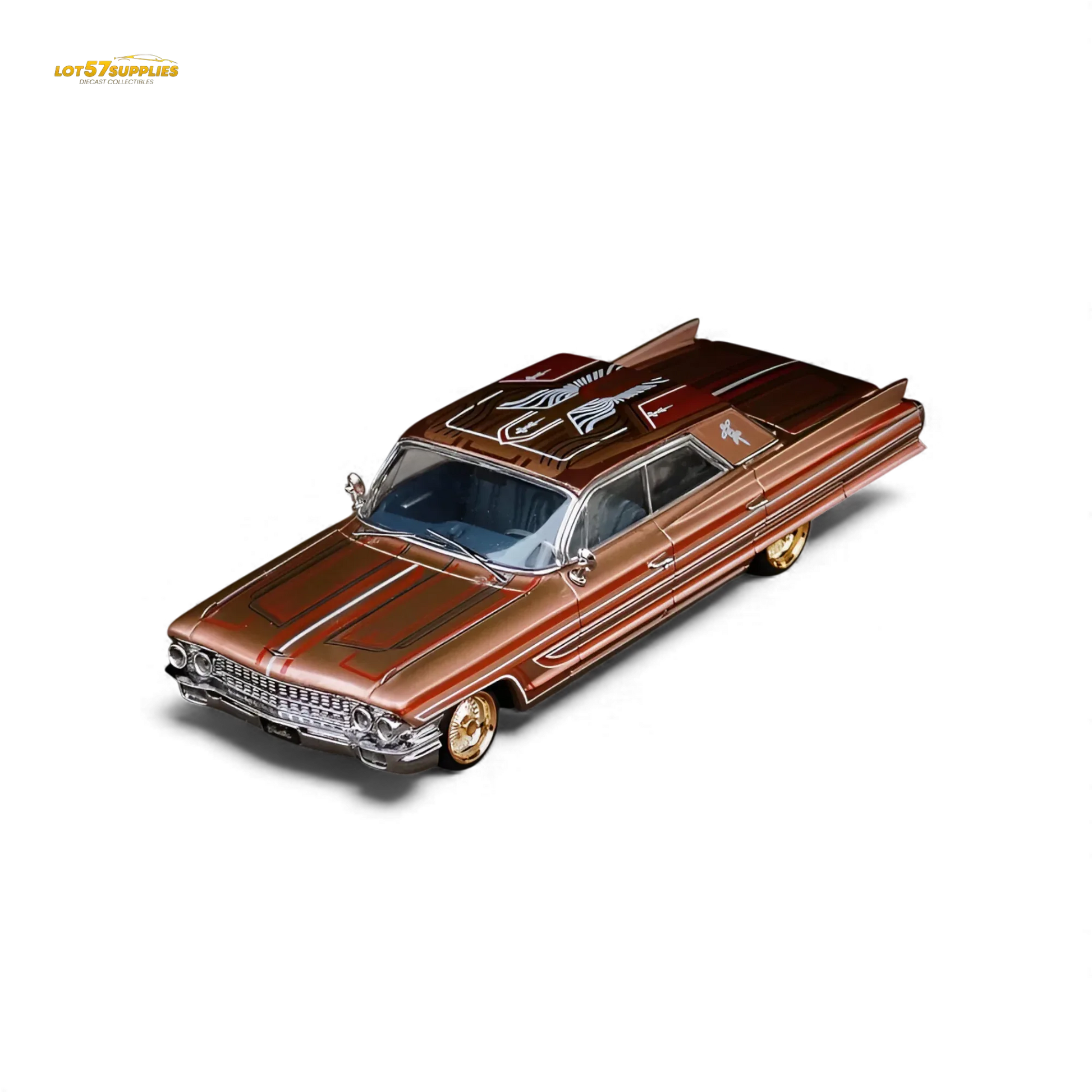 MK Miniatures Cadillac Diwei Metallic Red Copper 1:64 - ToylandEU