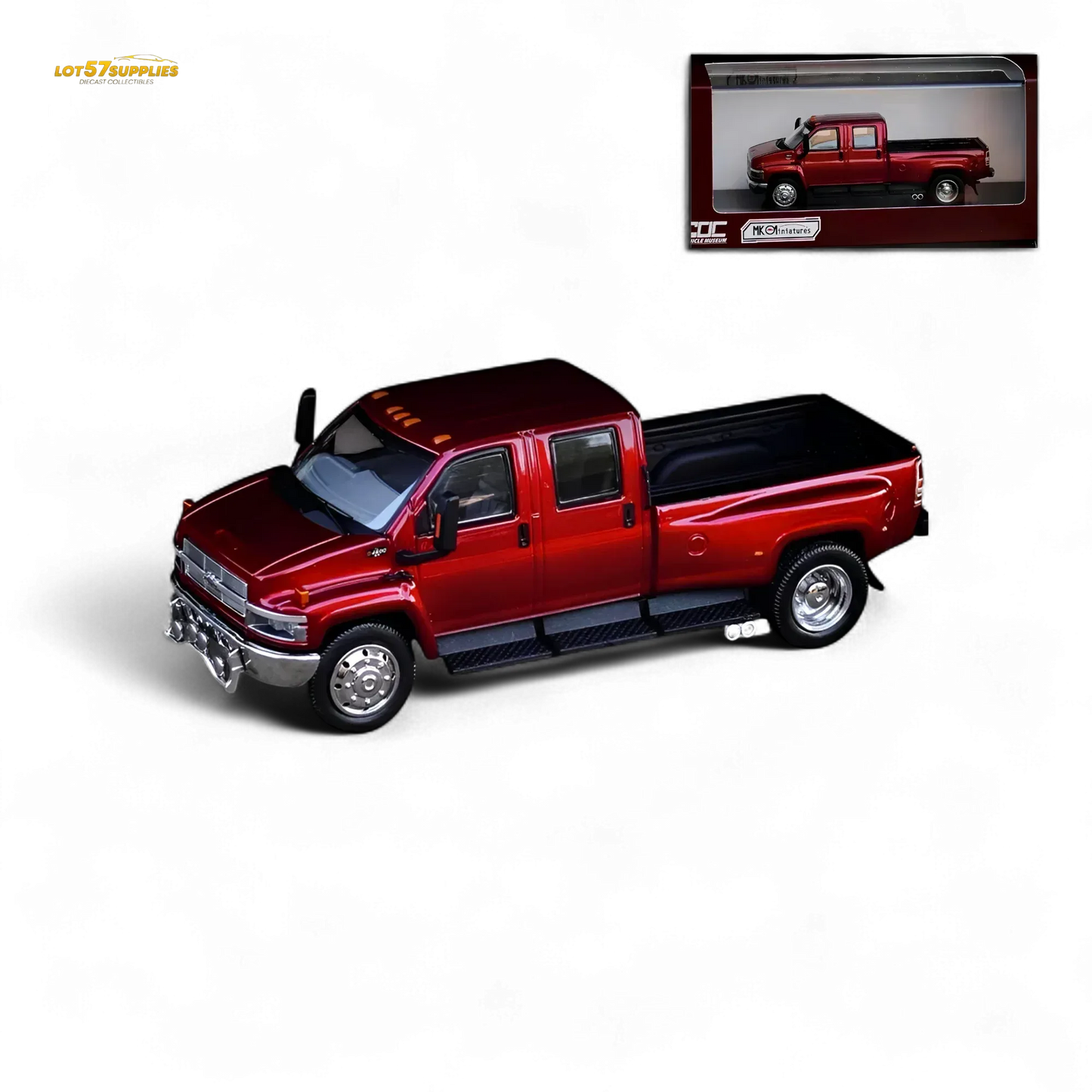 MK Miniatures & GOC Chevrolet Kodiak Metallic Red 1:64 - ToylandEU