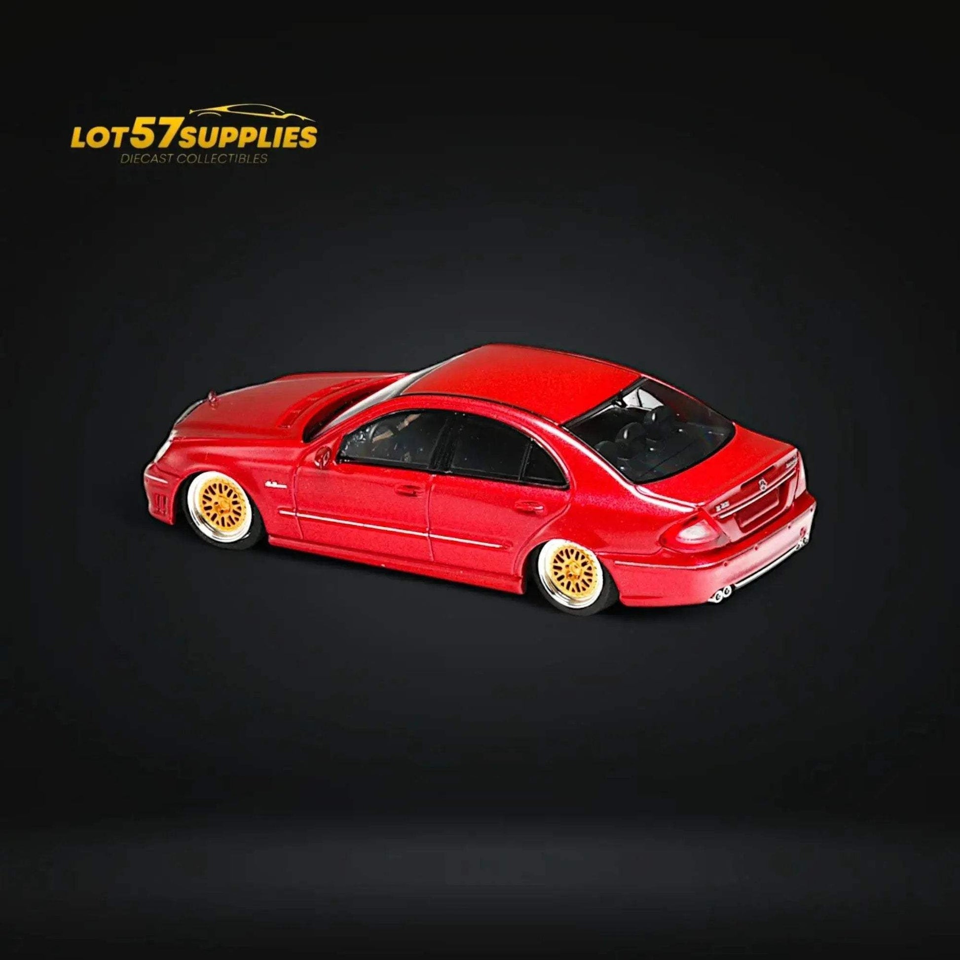 MK Model Mercedes-Benz E63 AMG W211 Lowered in Red Limited to 299 Pcs 1:64 - ToylandEU