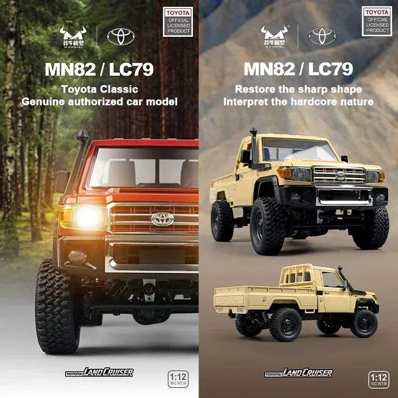 MN82 RC Car With LED Lights 4WD Realistic Performance - ToylandEU