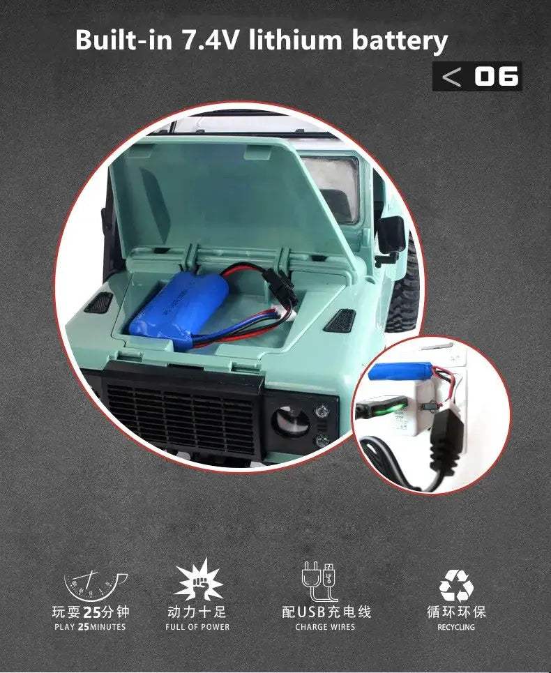  MN90 4WD RC Truck All Terrain Buggy With Lights -  ToylandEU™