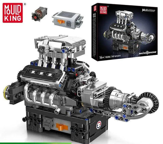  MOC 10206 SuperCar V8 Engine Building Block Set -  ToylandEU™