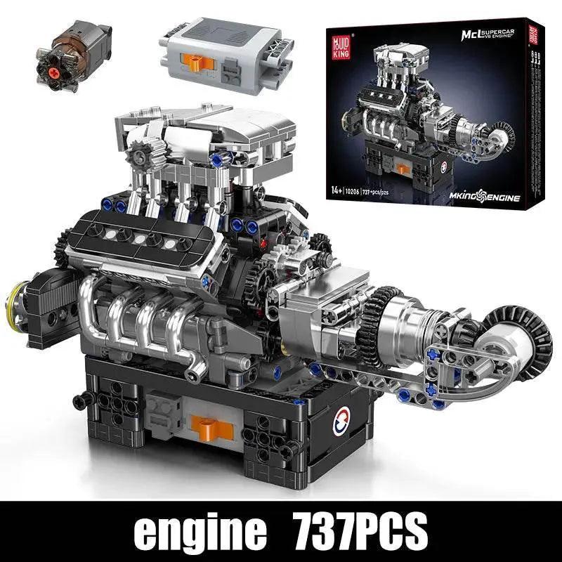  MOC 10206 SuperCar V8 Engine Building Block Set -  ToylandEU™