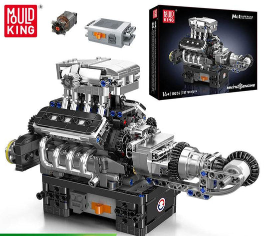 MOC 10206 SuperCar V8 Engine Building Block Set - ToylandEU