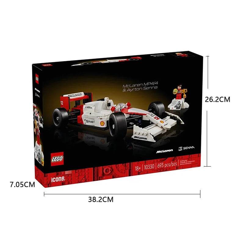 MOC 10330 Icon McLaren MP4/4 and Elton Senna Mini Car Kit - ToylandEU