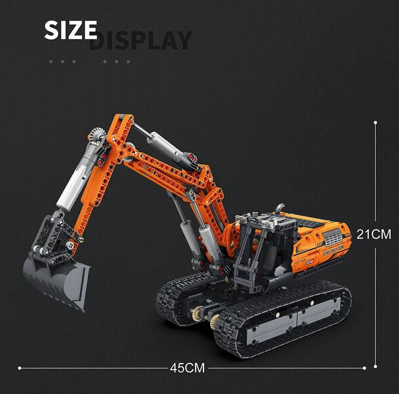 1106PCS Remote Control Excavator MOC Model Building Blocks - ToylandEU