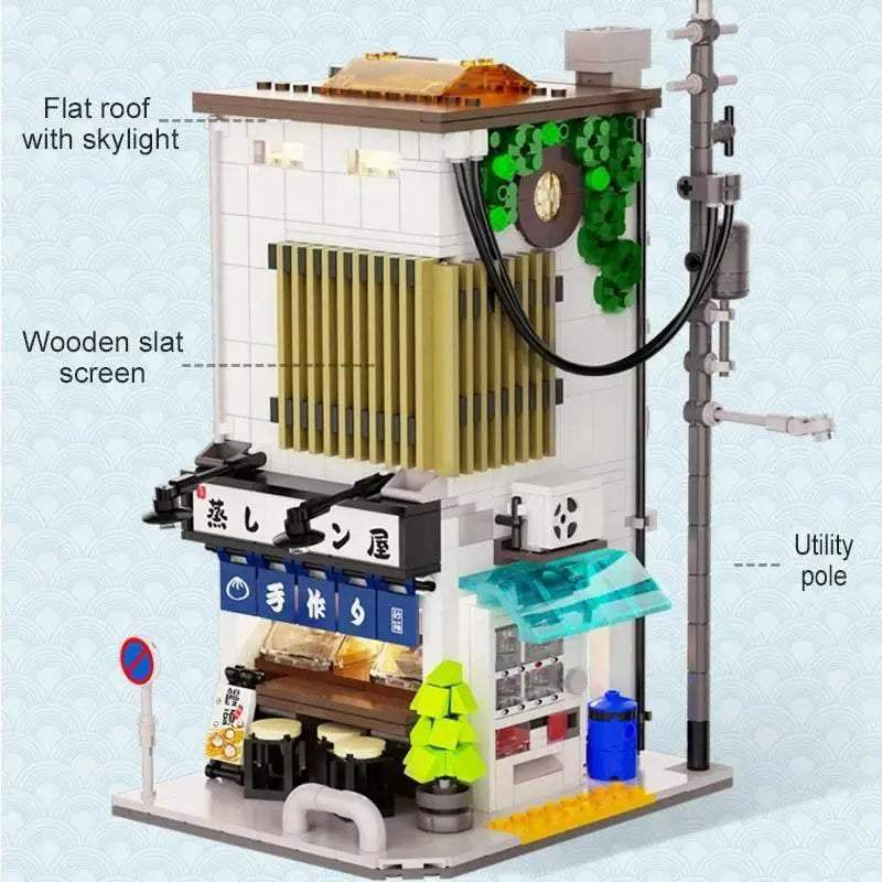 1108Pcs Japanese Steamed Bun House Building Blocks Kids Gifts - ToylandEU