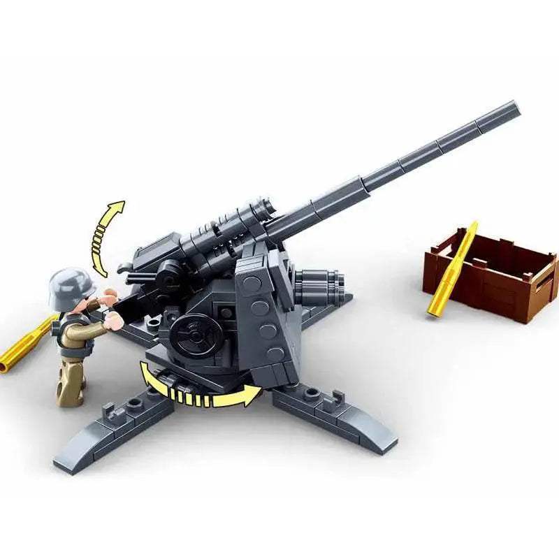115PCS WW2 Military Weapon Building Blocks 88MM Flak Set - ToylandEU
