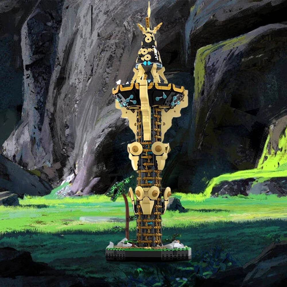 MOC-139323 Zeldaed Sheikah Tower Building Blocks Puzzle Toys Building Bricks MOC - ToylandEU