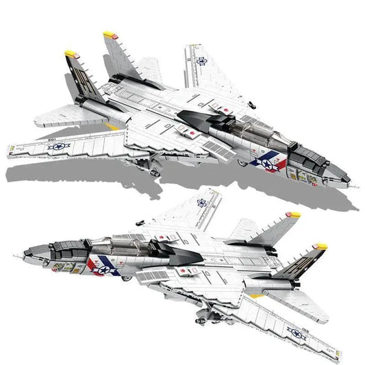  MOC 1443PCS Military Tomcat F14 Fighter Aircraft Building Blocks -  ToylandEU™