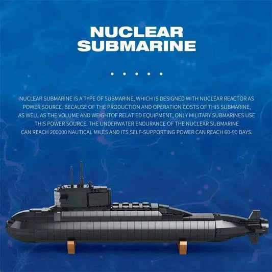  MOC 1498PCS Military Large Strategic Nuclear Submarine Building Blocks Warship Arms Model Bricks Set for Kids DIY Toys -  ToylandEU™