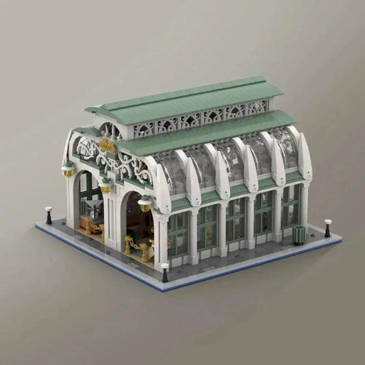  MOC 1558PCS MOC-187445 Market Hall Building Blocks DIY Gift Building Bricks MOC -  ToylandEU™