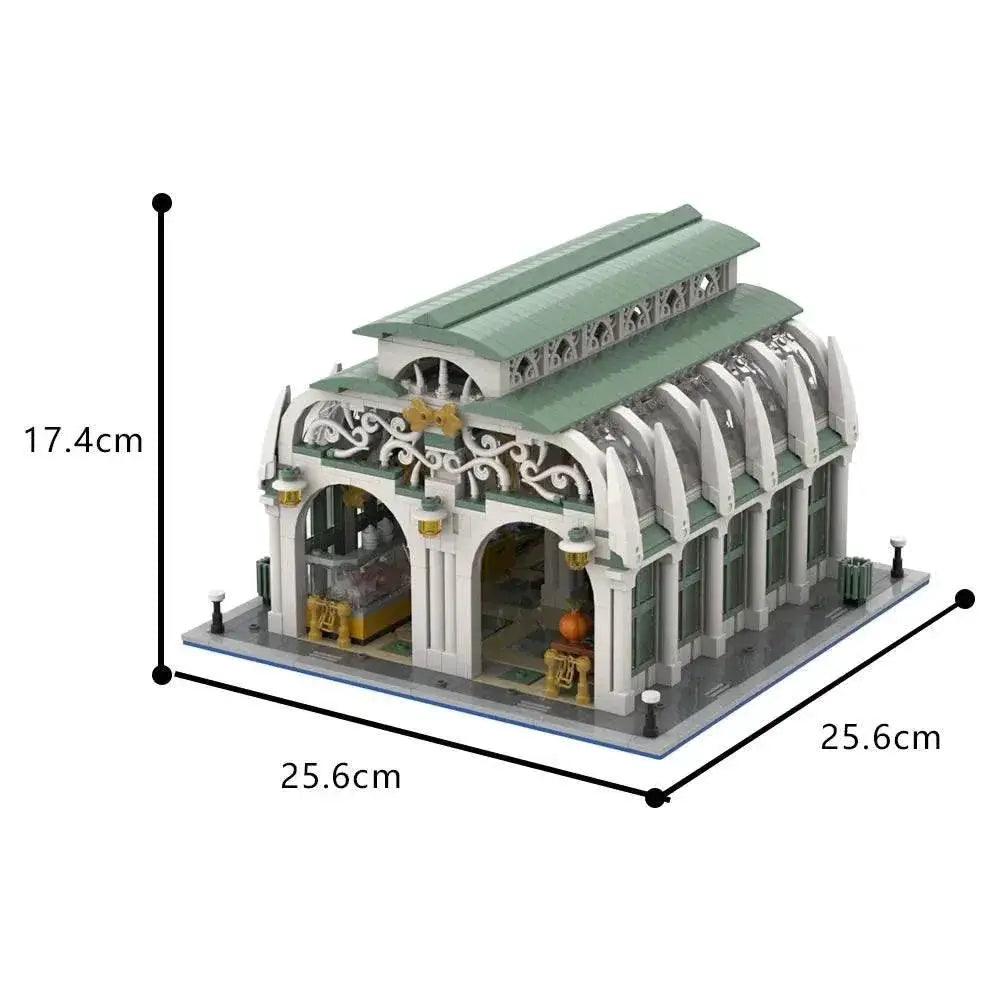  MOC 1558PCS MOC-187445 Market Hall Building Blocks DIY Gift Building Bricks MOC -  ToylandEU™