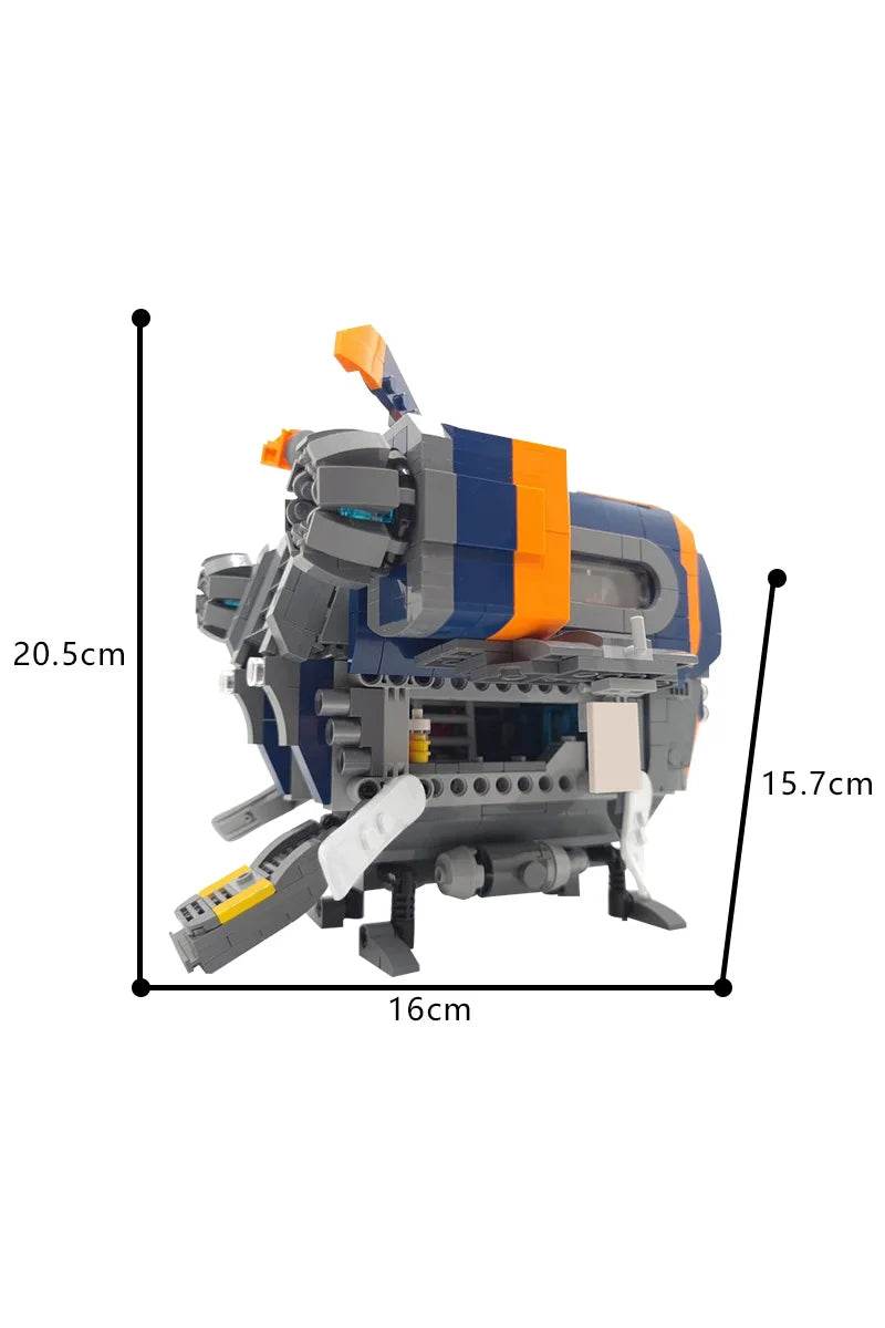 MOC-158411 Spaceship Model Building Blocks Deep Sea Trek Game Building Bricks MOC - ToylandEU