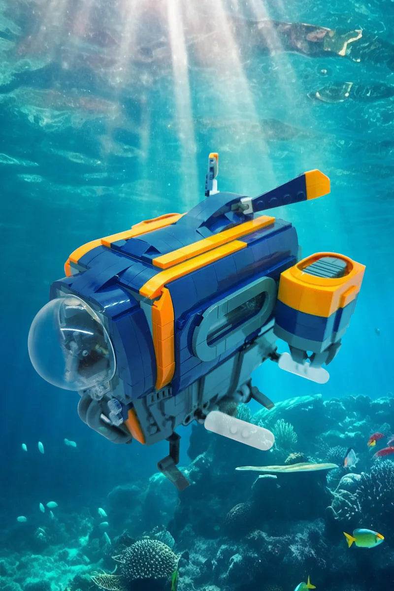 MOC-158411 Spaceship Model Building Blocks Deep Sea Trek Game Building Bricks MOC - ToylandEU