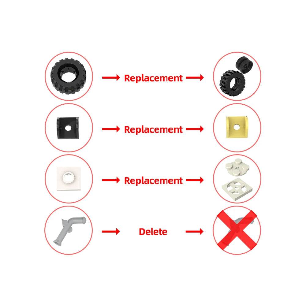 MOC-177525 Oshkosh HEMTT M985A4 Building Block Truck Toys Building Bricks MOC - ToylandEU