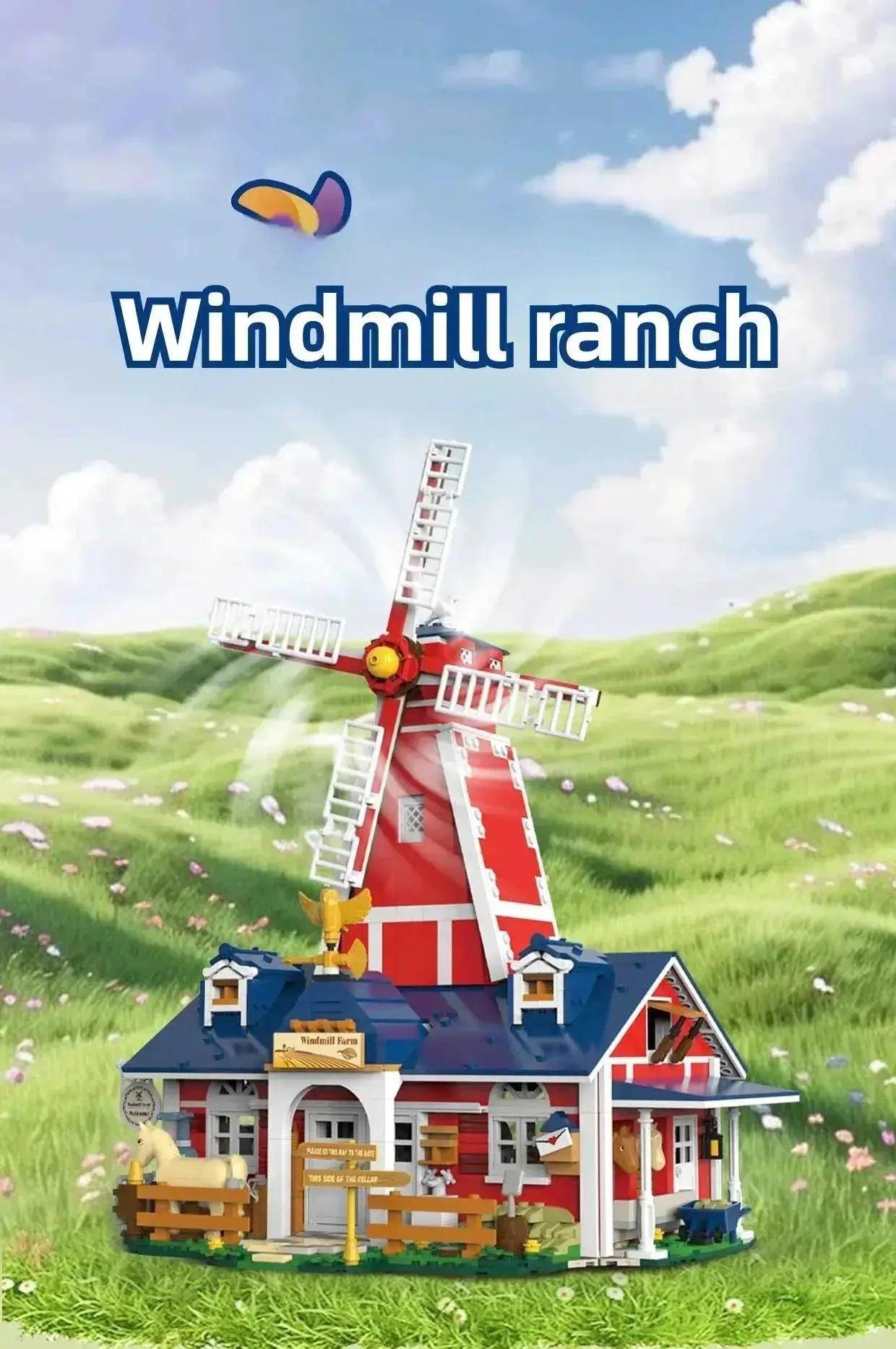  MOC 1810PCS Windmill Farm Building Blocks Set With USB Light -  ToylandEU™