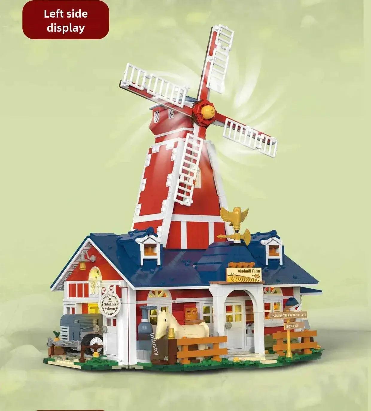  MOC 1810PCS Windmill Farm Building Blocks Set With USB Light -  ToylandEU™