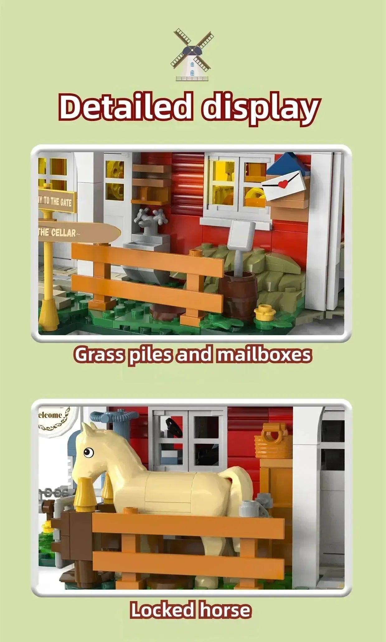  MOC 1810PCS Windmill Farm Building Blocks Set With USB Light -  ToylandEU™
