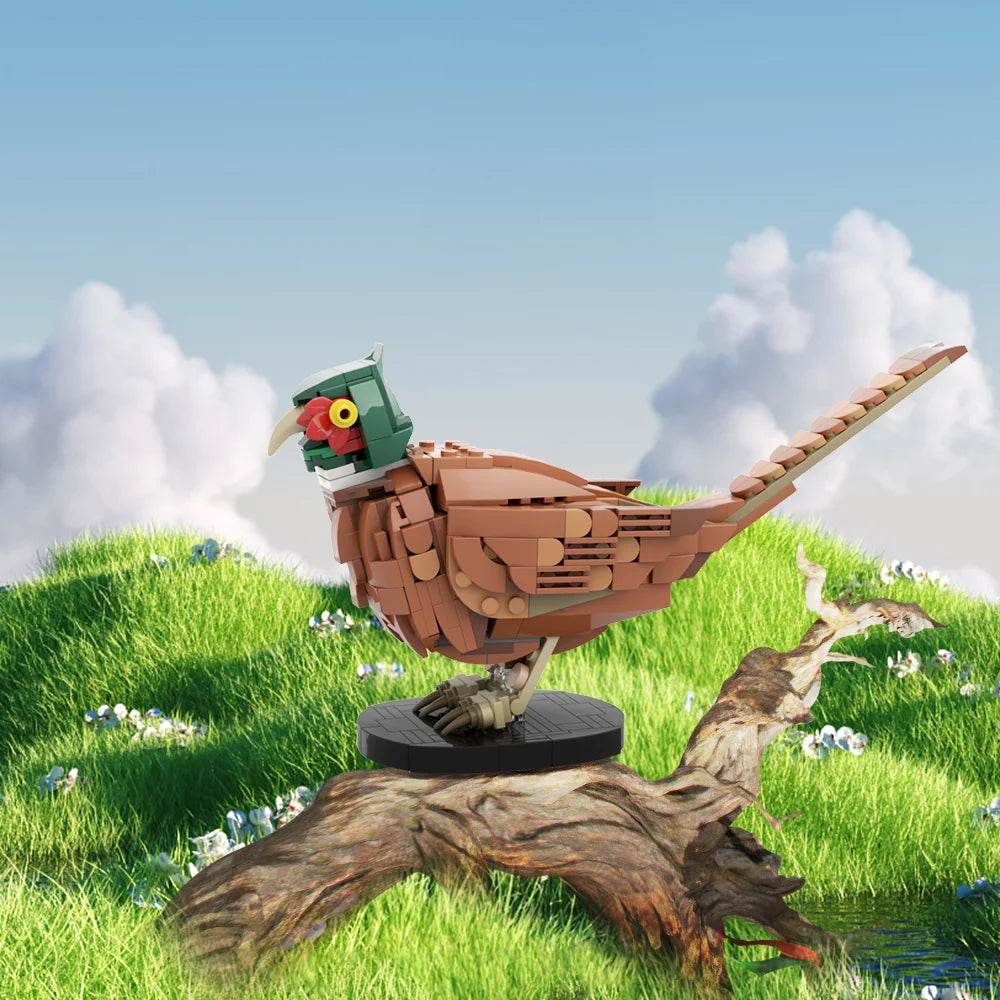 MOC-183592 Pheasant Building Blocks Cute Bird Series Figure Building Bricks MOC - ToylandEU