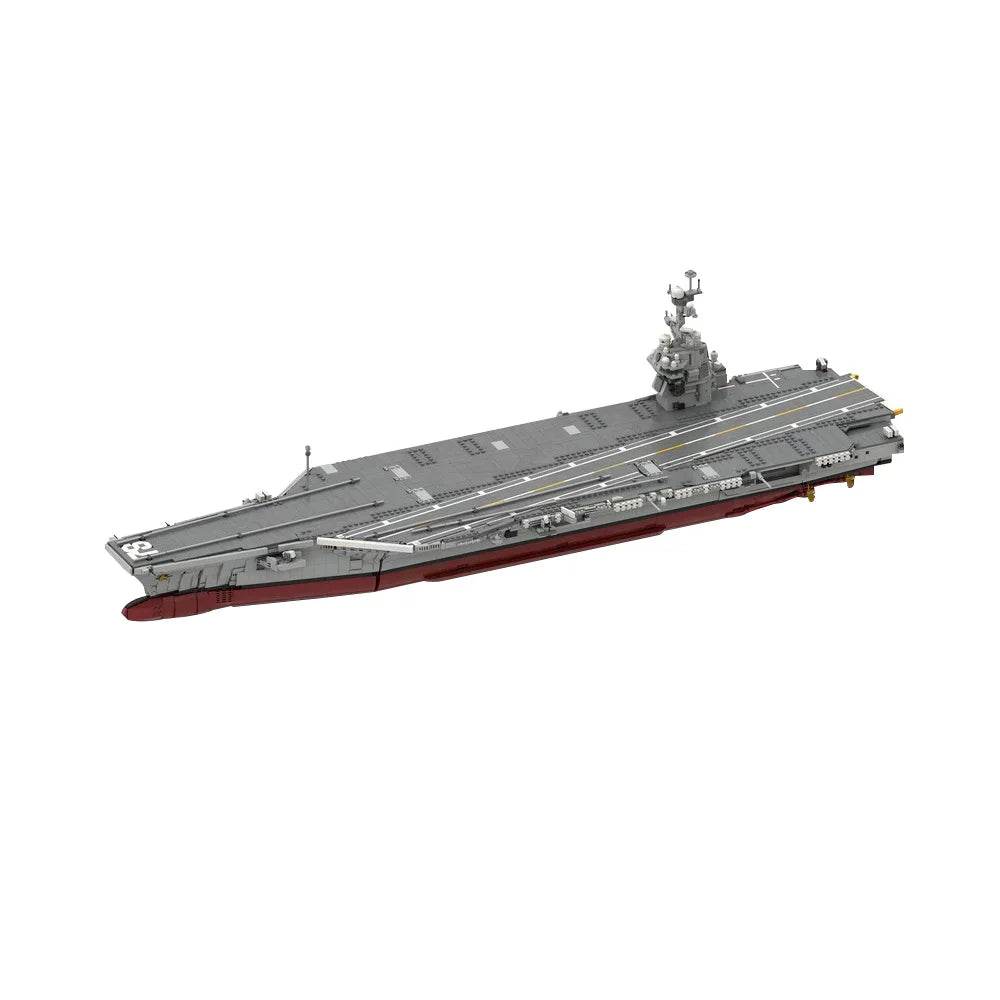 MOC-192566 CVN-78 Battleships Model Building Blocks Gift - ToylandEU