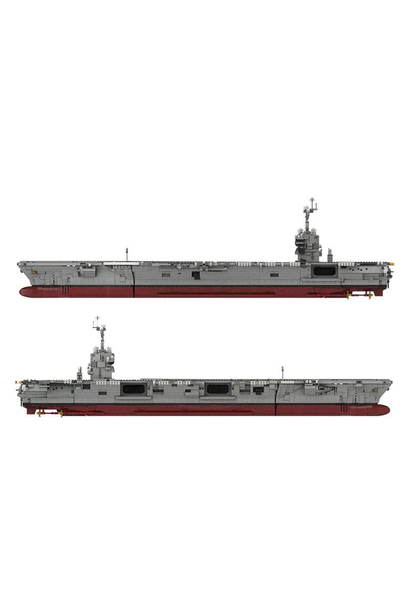 MOC-192566 CVN-78 Battleships Model Building Blocks Gift - ToylandEU