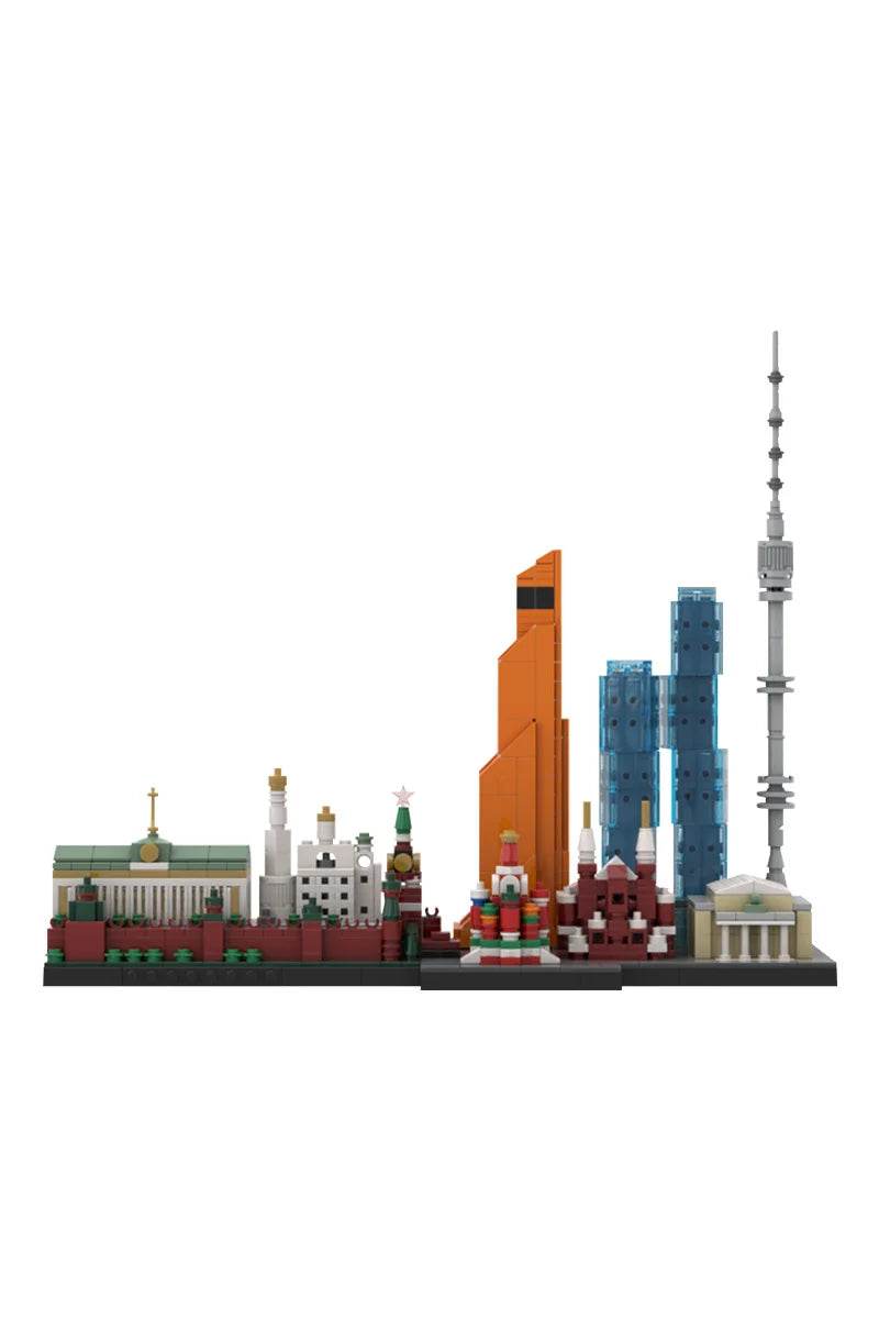 MOC-193781 Moscow Skyline Model Building Blocks Gift Set Building Bricks MOC - ToylandEU
