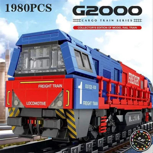  MOC 1980PCS G200 Passenger Train Building Blocks City Transport -  ToylandEU™